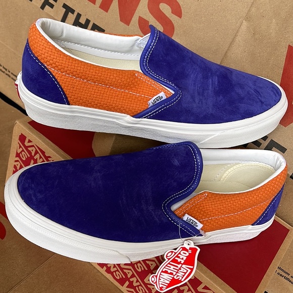 Vans Classic Slip On P&C Royal Blue/ Apricot Buff sneakers WMNS - Picture 11 of 16